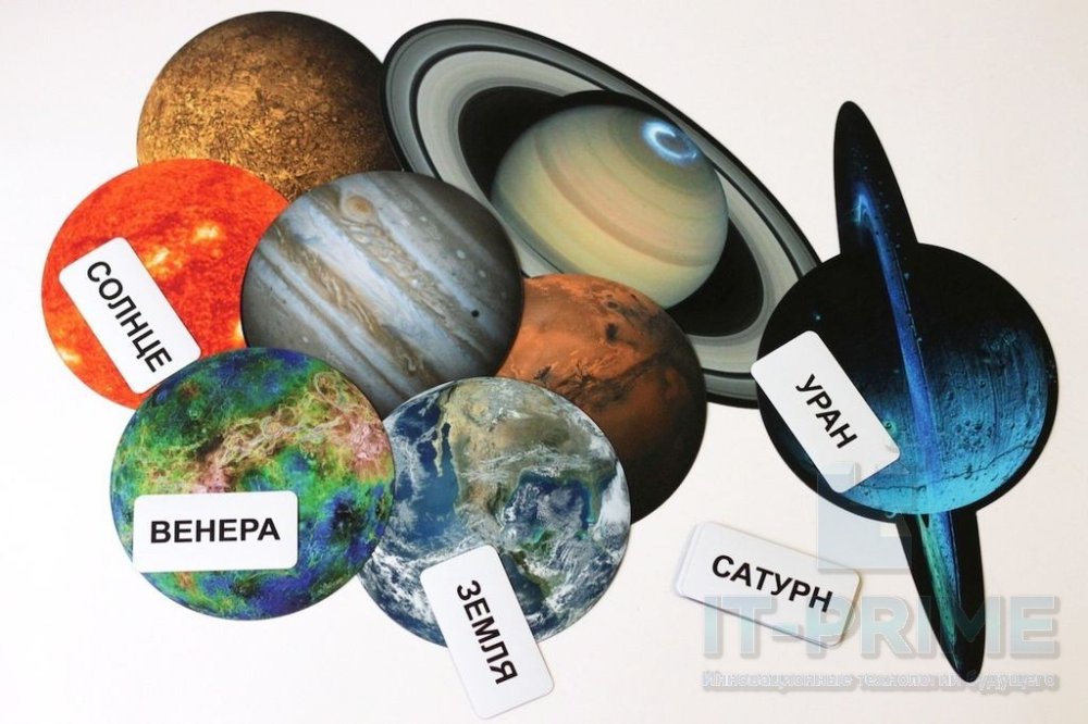 Набор магнитных карточек "Солнечная система"