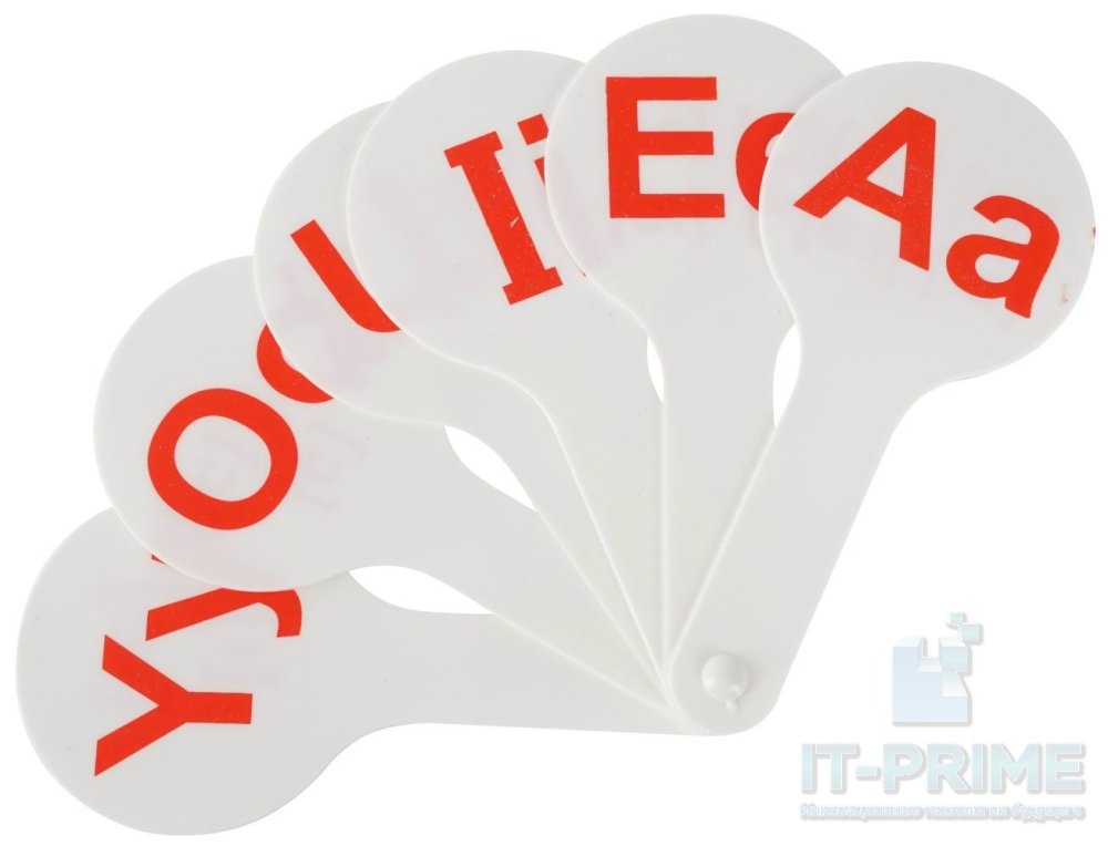 Касса-веер англ. гласных букв